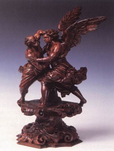 Jacob's Fight with the Angel, Andrea Brustolon, c.1710