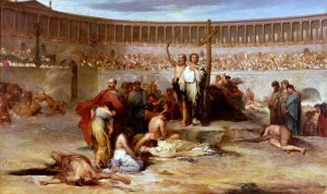 Triumph of Faith - Christian Martyrs in the Time of Nero, 65 AD, Eugene Thirion