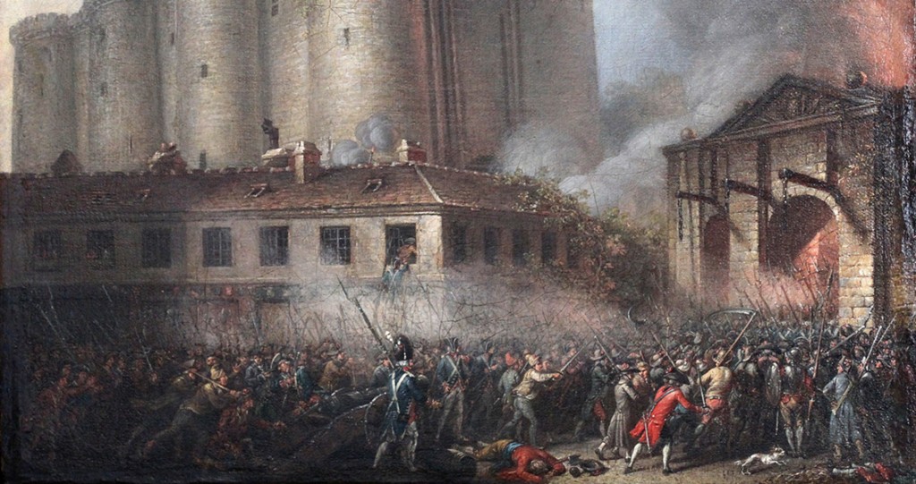 Storming the Bastille. Unknown Artist. c. 1790. What a disaster.