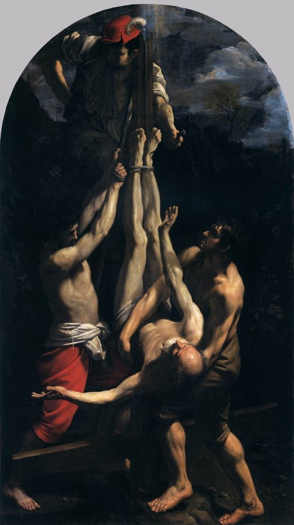 St. Peter's Social Justice Campaign.  Crucifixion of St. Peter. Guido Reni (1575-1642). Oil on Canvas.