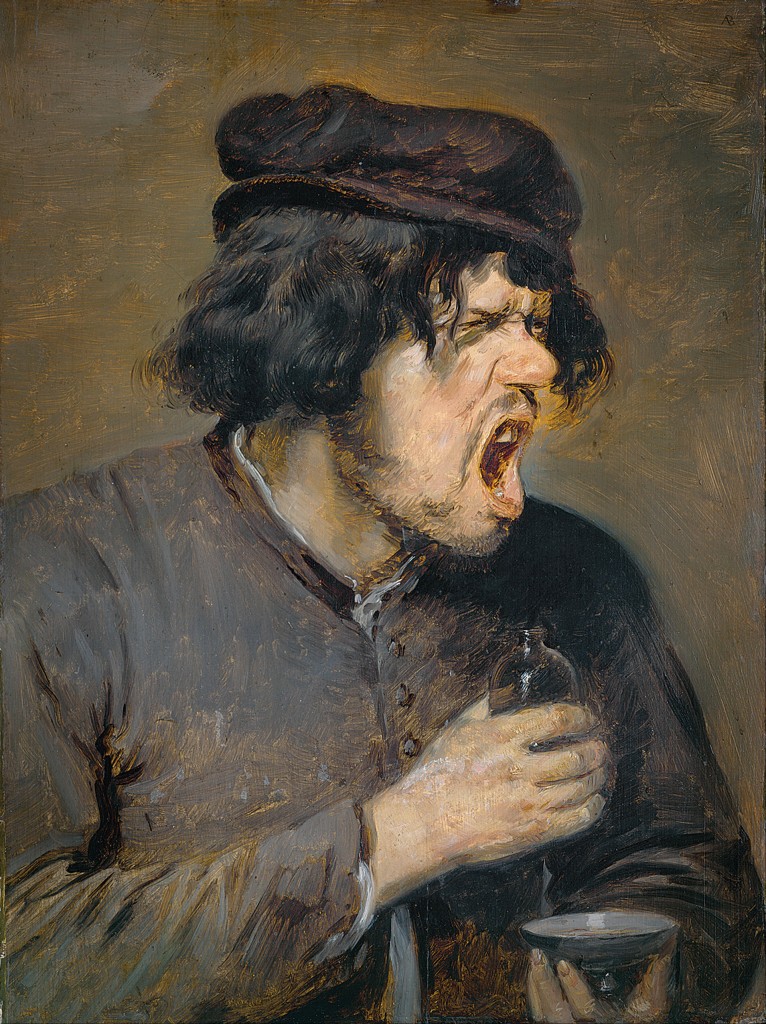 The Bitter Draught. Adriaen Brouwer. 1605-1638. Oil on Wood.  And I think this painting finally made bitterness real.  Bitterness is a response to something really bitter.  But does it make you bitter or do you leave the bitterness in the cup.  The sin of others is real causing this reaction.  But do you let the reaction make you?  Is this expression frozen on your face years after you have had that draught?