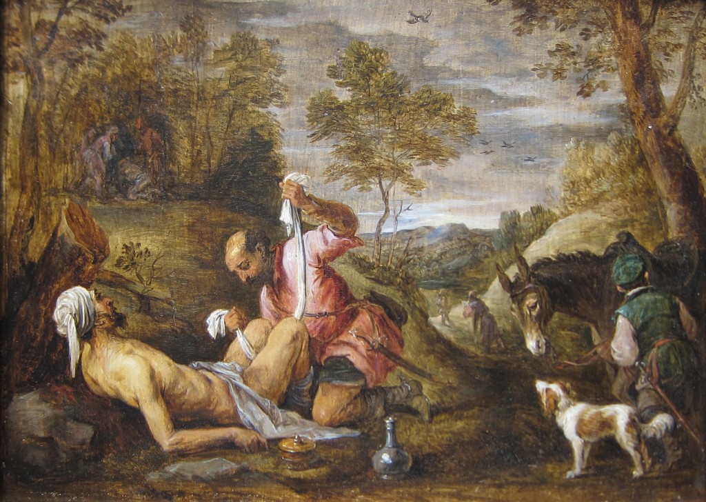The Parable of the Good Samaritan, 1575. Francesco Bassano.